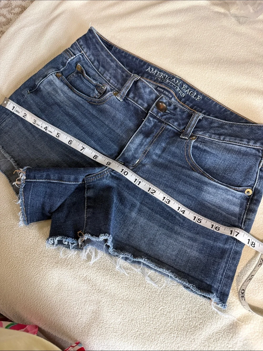 Y2K American Eagle Low Rise Micro Mini Shorts Size 8